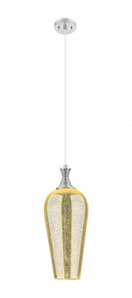 Chelsea - 1 Light - 10 inch - Brushed Satin Nickel - Cord hung - Mini Pendant (3442|415-1P-SN-G456-8ME)
