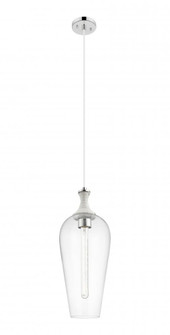 Chelsea - 1 Light - 10 inch - Polished Nickel - Cord hung - Mini Pendant (3442|415-1PR-PN-G456-8CL)