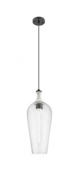 Chelsea - 1 Light - 10 inch - Matte Black - Cord hung - Mini Pendant (3442|415-1PR-BK-G456-8SDY)