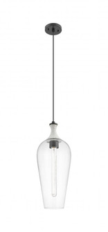 Chelsea - 1 Light - 10 inch - Matte Black - Cord hung - Mini Pendant (3442|415-1PR-BK-G456-8CL)