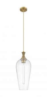 Chelsea - 1 Light - 10 inch - Brushed Brass - Cord hung - Mini Pendant (3442|415-1P-BB-G456-8CL)