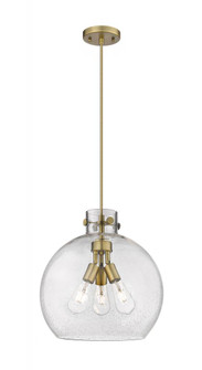 Newton Sphere - 3 Light - 16 inch - Brushed Brass - Cord hung - Pendant (3442|410-3PL-BB-G410-14SDY)