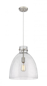 Newton Bell - 1 Light - 14 inch - Satin Nickel - Cord hung - Pendant (3442|410-1PM-SN-G412-14SDY)