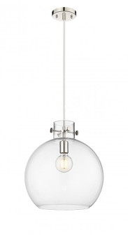 Newton Sphere - 1 Light - 14 inch - Polished Nickel - Cord hung - Pendant (3442|410-1PM-PN-G410-14CL)
