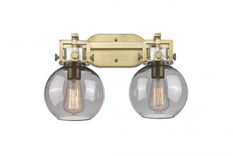 Newton Sphere - 2 Light - 17 inch - Brushed Brass - Bath Vanity Light (3442|411-2W-BB-G410-7SM)