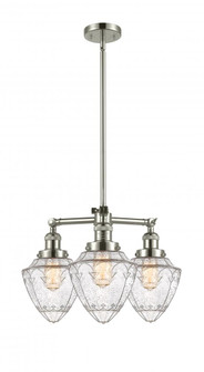 Bullet - 3 Light - 20 inch - Polished Nickel - Stem Hung - Chandelier (3442|207-PN-G664-7-LED)