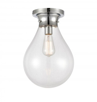 Genesis - 1 Light - 10 inch - Polished Chrome - Flush Mount (3442|414-1F-PC-G4142-10)