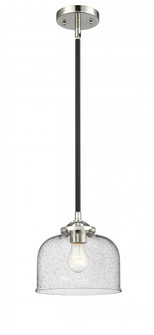 Bell - 1 Light - 8 inch - Black Polished Nickel - Stem hung - Mini Pendant (3442|284-1S-BPN-G74-LED)