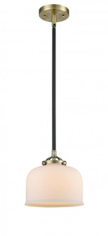Bell - 1 Light - 8 inch - Black Antique Brass - Stem hung - Mini Pendant (3442|284-1S-BAB-G71-LED)