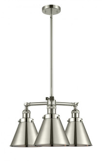 Appalachian - 3 Light - 21 inch - Polished Nickel - Stem Hung - Chandelier (3442|207-PN-M13-PN-LED)