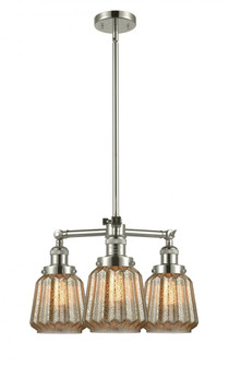 Chatham - 3 Light - 24 inch - Polished Nickel - Stem Hung - Chandelier (3442|207-PN-G146)