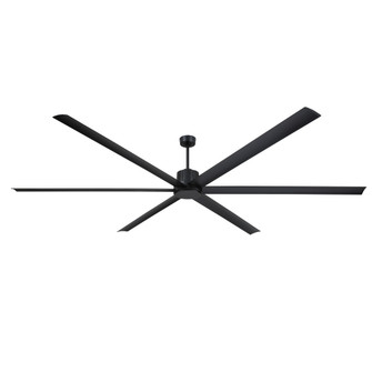 Pendry Max 120 inch Indoor/Outdoor Smart Ceiling Fan - Black with Black Blades (90|FPD6763BL)