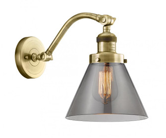 Cone - 1 Light - 8 inch - Antique Brass - Adjustable Sconce (3442|515-1W-AB-G43)