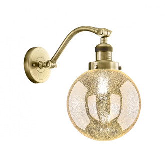 Beacon - 1 Light - 8 inch - Antique Brass - Adjustable Sconce (3442|515-1W-AB-G208-8)