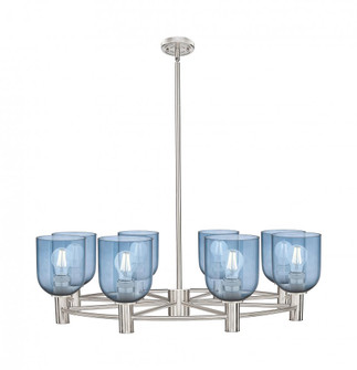 Bella - 8 Light - 35 inch - Satin Nickel - Chandelier (3442|434-8CR-SN-G558-6BL)