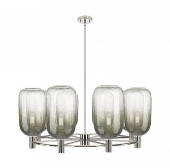 Brookhaven Cloche - 8 Light - 37 inch - Satin Nickel - Chandelier (3442|434-8CR-SN-G482-7SL)