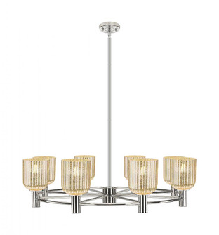 Crown Point - 8 Light - 32 inch - Polished Nickel - Chandelier (3442|434-8CR-PN-G559-5ME)