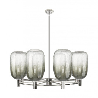 Brookhaven Cloche - 8 Light - 37 inch - Polished Nickel - Chandelier (3442|434-8CR-PN-G482-7SL)