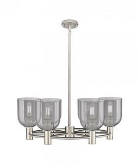 Bella - 6 Light - 26 inch - Satin Nickel - Chandelier (3442|434-6CR-SN-G558-6SM)
