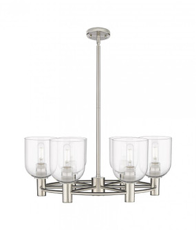 Bella - 6 Light - 26 inch - Satin Nickel - Chandelier (3442|434-6CR-SN-G558-6CL)
