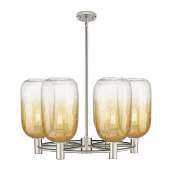 Brookhaven Cloche - 6 Light - 27 inch - Satin Nickel - Chandelier (3442|434-6CR-SN-G482-7AM)