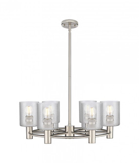 Cobbleskill - 6 Light - 25 inch - Satin Nickel - Chandelier (3442|434-6CR-SN-G112)