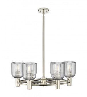 Crown Point - 6 Light - 24 inch - Polished Nickel - Chandelier (3442|434-6CR-PN-G559-5SM)