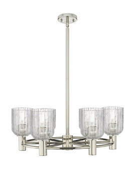 Crown Point - 6 Light - 24 inch - Polished Nickel - Chandelier (3442|434-6CR-PN-G559-5CL)