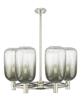 Brookhaven Cloche - 6 Light - 27 inch - Polished Nickel - Chandelier (3442|434-6CR-PN-G482-7SL)