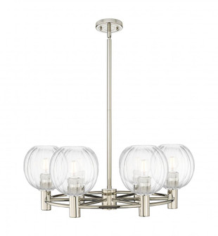 Preston Globe - 6 Light - 27 inch - Polished Nickel - Chandelier (3442|434-6CR-PN-G458-7CL)