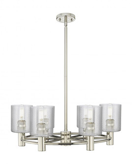 Cobbleskill - 6 Light - 25 inch - Polished Nickel - Chandelier (3442|434-6CR-PN-G112)