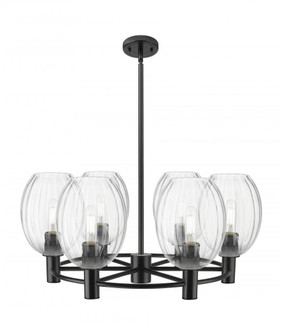 Preston Bulb - 6 Light - 26 inch - Matte Black - Chandelier (3442|434-6CR-BK-G459-6CL)