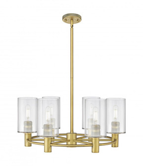 Clymer - 6 Light - 24 inch - Brushed Brass - Chandelier (3442|434-6CR-BB-G802)