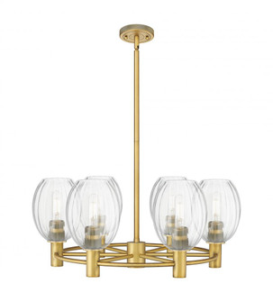 Preston Bulb - 6 Light - 26 inch - Brushed Brass - Chandelier (3442|434-6CR-BB-G459-6CL)