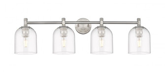 Bella - 4 Light - 36 inch - Satin Nickel - Bath Vanity Light (3442|434-4W-SN-G558-6CL)