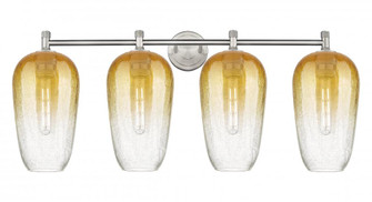 Brookhaven Flute - 4 Light - 38 inch - Satin Nickel - Bath Vanity Light (3442|434-4W-SN-G484-7AM)