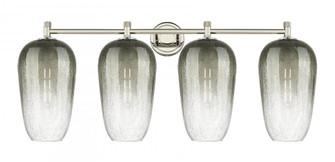 Brookhaven Flute - 4 Light - 38 inch - Polished Nickel - Bath Vanity Light (3442|434-4W-PN-G484-7SL)
