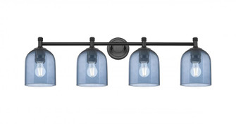 Bella - 4 Light - 36 inch - Matte Black - Bath Vanity Light (3442|434-4W-BK-G558-6BL)