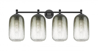Brookhaven Cloche - 4 Light - 38 inch - Matte Black - Bath Vanity Light (3442|434-4W-BK-G482-7SL)