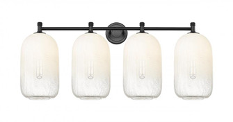 Brookhaven Cloche - 4 Light - 38 inch - Matte Black - Bath Vanity Light (3442|434-4W-BK-G482-7OP)