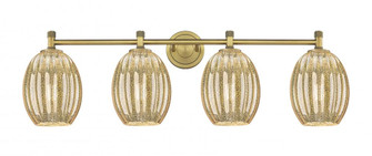 Preston Bulb - 4 Light - 37 inch - Brushed Brass - Bath Vanity Light (3442|434-4W-BB-G459-6ME)
