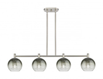 Brookhaven Globe - 4 Light - 48 inch - Satin Nickel - Island Light (3442|434-4I-SN-G483-8SL)