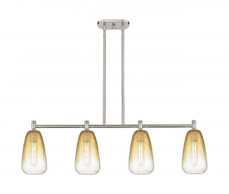 Brookhaven Almond - 4 Light - 46 inch - Satin Nickel - Island Light (3442|434-4I-SN-G480-6AM)