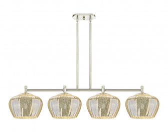 Fenton - 4 Light - 51 inch - Polished Nickel - Island Light (3442|434-4I-PN-G96-L)
