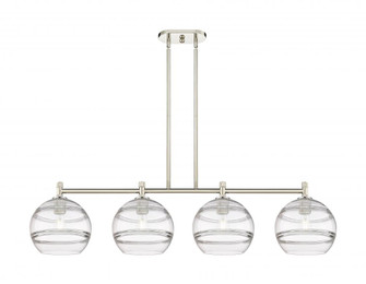 Rochester - 4 Light - 50 inch - Polished Nickel - Island Light (3442|434-4I-PN-G556-10CL)