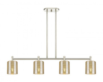 Cobbleskill - 4 Light - 45 inch - Polished Nickel - Island Light (3442|434-4I-PN-G116)