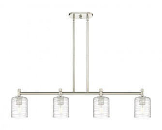 Cobbleskill - 4 Light - 45 inch - Polished Nickel - Island Light (3442|434-4I-PN-G1113)