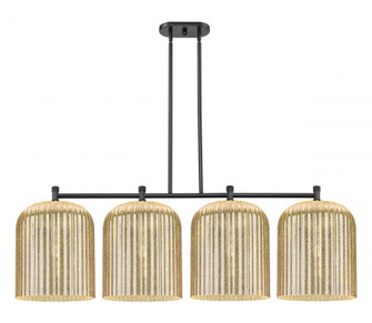 Crown Point - 4 Light - 44 inch - Matte Black - Island Light (3442|434-4I-BK-G559-12ME)