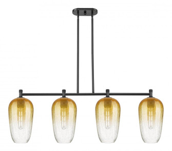 Brookhaven Flute - 4 Light - 47 inch - Matte Black - Island Light (3442|434-4I-BK-G484-7AM)