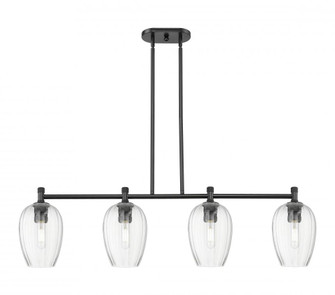Preston Flute - 4 Light - 47 inch - Matte Black - Island Light (3442|434-4I-BK-G457-6CL)
